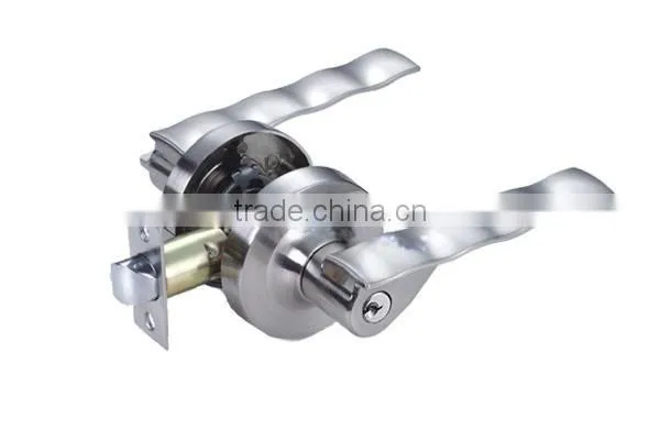Satin Nickel Zinc Alloy Handle China Door Lock System Leverset photo-2