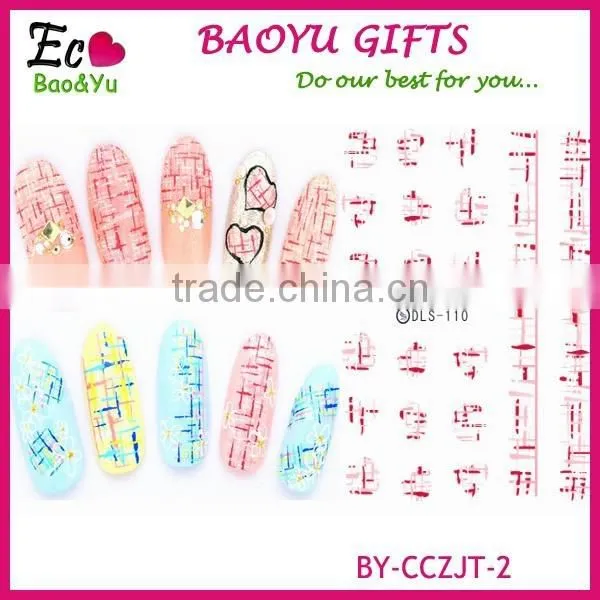 Hogift Hot Selling Flower Nail Sticker,3D/Water Printing Japan Fashion Nail Art Decals photo-2