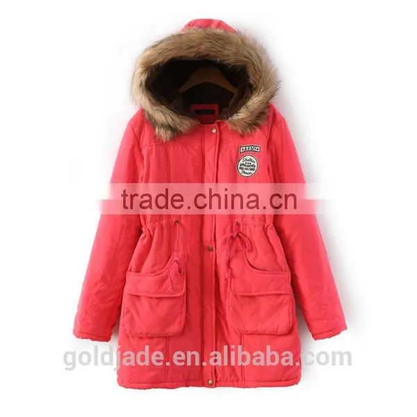 High Quality Womens Parka Coat Fur Hood For Winters European Down Feather Overcoat photo-6