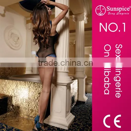 Sunspice Newest Sexy Mature Woman Lace Ttransparent Lingeries Hot photo-2