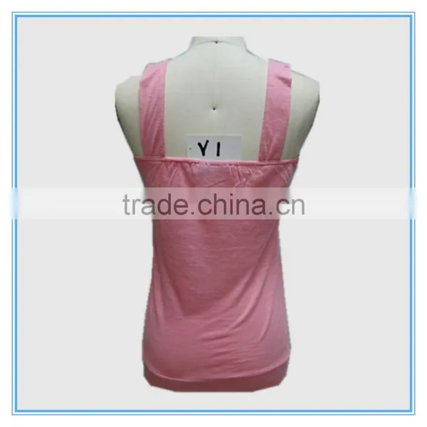2016 Ladies Western Knitted Tops Pink Vest With Beaded photo-2