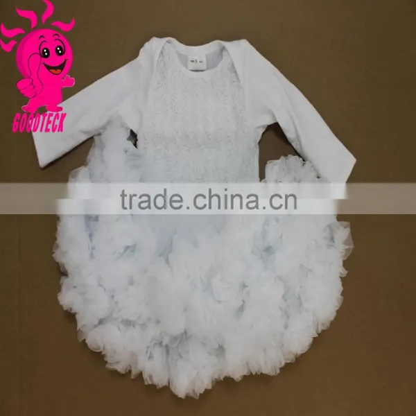 Latest Fashion Comfortable Long Sleeve Fluffy Chiffon Baby Pettiskirt Tutu photo-3