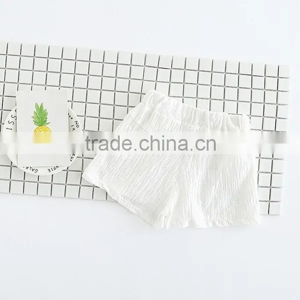 Summer Apparel Latest Arrivals Linen Fabric Shorts Daliy Wearing Baby Clothes photo-2