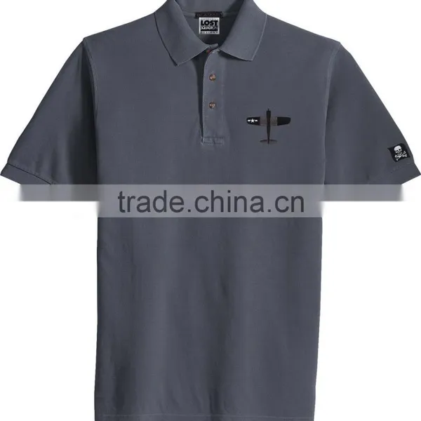 China Factory New Design 200 Gsm Men 100% Polo T Shirt With Embroidery Logo photo-4