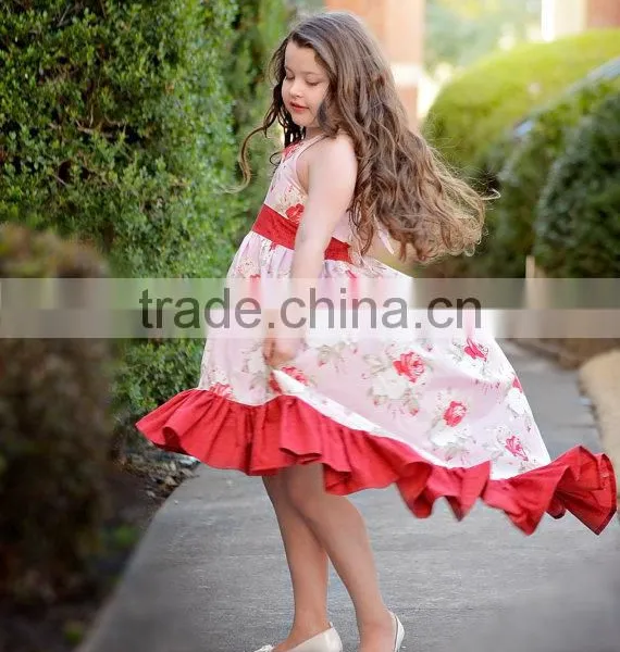 Long Maxi Dress Roses Vintage Dresses For Girls Of 10 Years Old Girls Party Dresses photo-2
