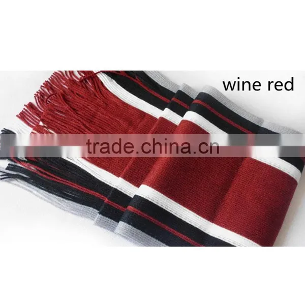 New Arrival Cheap Price High Quality Wool Knitting Design Men's Winter Warm Scarf photo-4