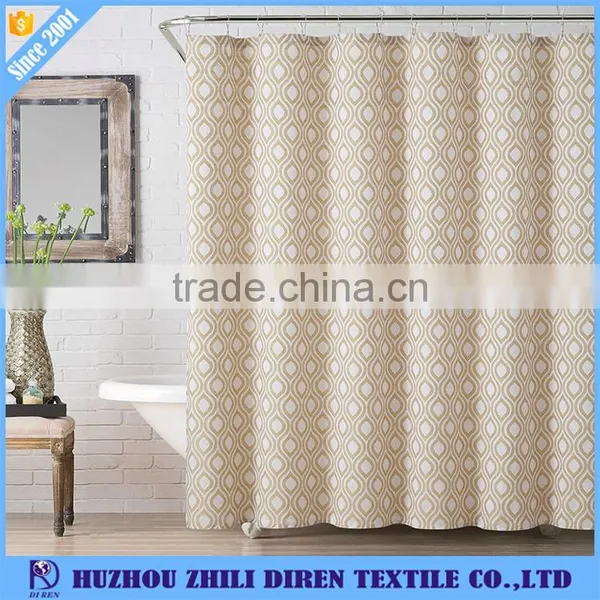 2017 Latest Designs Hookless Jacquard Shower Curtain photo-2
