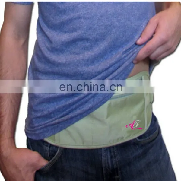 Travel Beige Buckle Design Ripstop Nylon Rfid Safe Money Belt photo-6