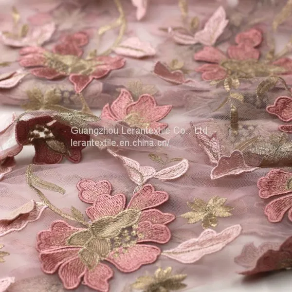 Latest Embroidery French Lace Fabric Lace Tulle Lace Fabric for Wedding Dresses photo-4