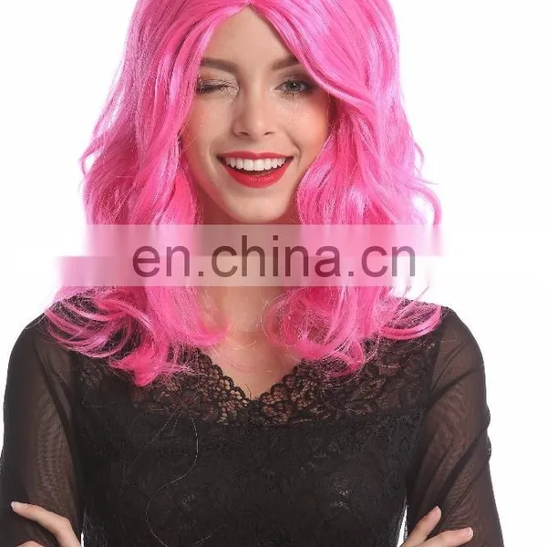 Synthetic Pink Party Wigs P-W226 photo-5