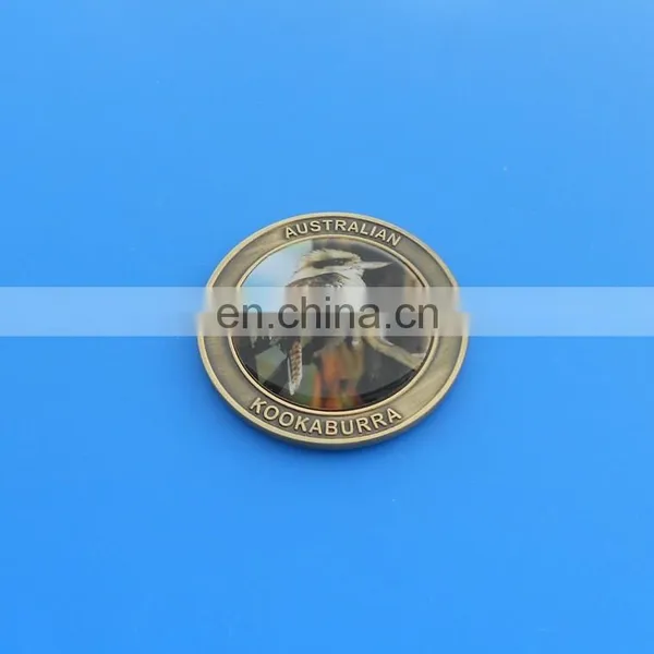 Antique Bronze Souvneir Gifts Animal Zoo Metal Challenge Medal Coin photo-2
