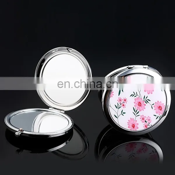 Personalized Wedding Gift Pocket Mirror,Wholesale Cosmetic Pocket Makeup Mirror photo-4