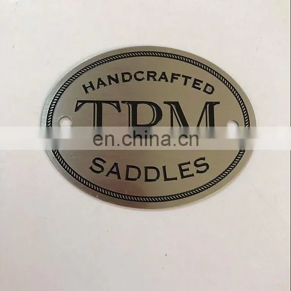 2017 Brushed Stainless Steel Etching Logo Labels photo-2