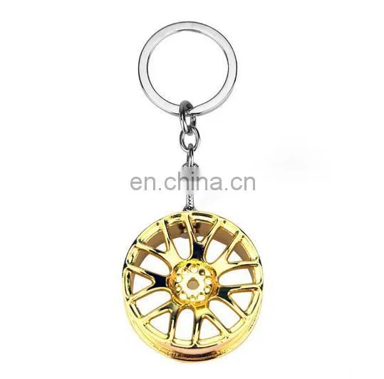 Promotional Gift 3DMini Metal Automotive Car Wheel Auto Parts Keychain photo-3