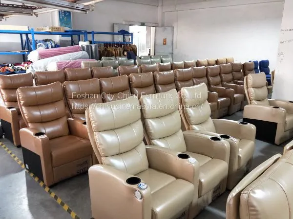 Modern Style Confortable Reclining Movie Cinema Sofa photo-5