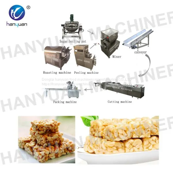 Factory Peanut Candy Production Line Peanut Candy Processing Line