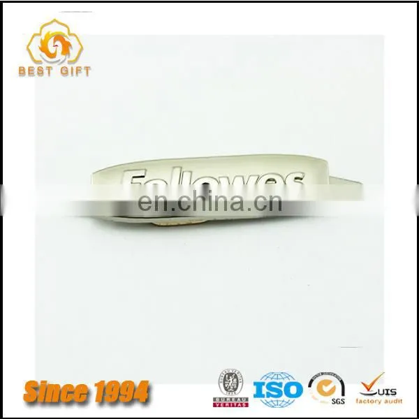 Guangdong Factory Wholesale Custom Cheap Hardware Bag Accessories Gold Letter Logo Plate photo-6