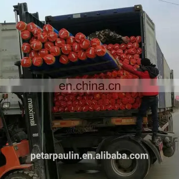 Double Red Waterproof Woven Tarpaulin Fabric PE Plastic Tarpaulin Sheet photo-6