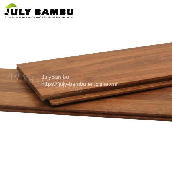 China Factory Caramel Strand Woven Bamboo Flooring Click Lock Laminated Bamboo Wood Flooring for Indoor photo-5
