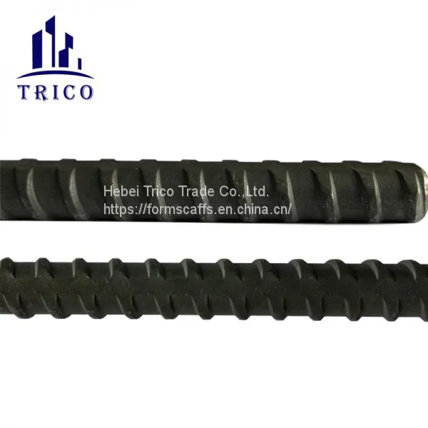 Hot Rolled Concrete Formwork Tie Rod Z Bar /  Dia15/17mm Thread Round Steel Bar photo-3