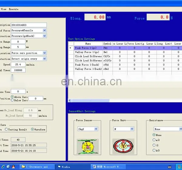 Auto Keystroke Button Load Displacement Curve Tester photo-4