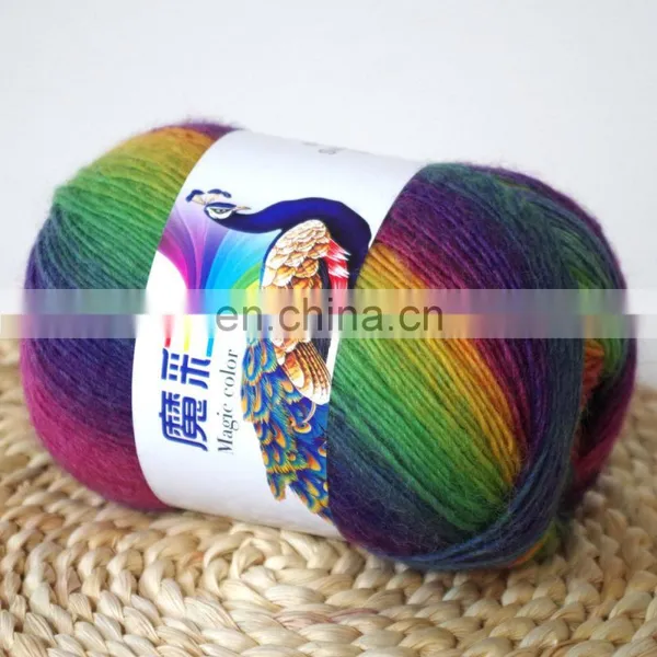 100g Merino Wool Yarn Super Chunky Wool Rainbow Yarn for Wool Yarn photo-2