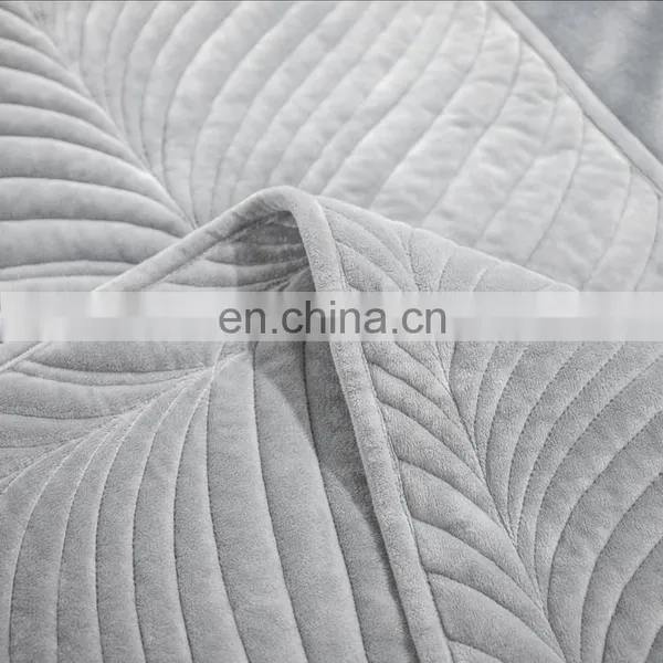 Solid Grey King Size Lightweight Washed Quilt Set Coverlet /comforter Bedding Bed Sheets Sets photo-6