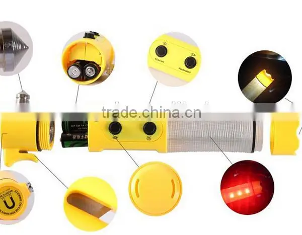 Factory Safety Signal Flashlight 4 in 1 Car Emergency Hammer photo-2