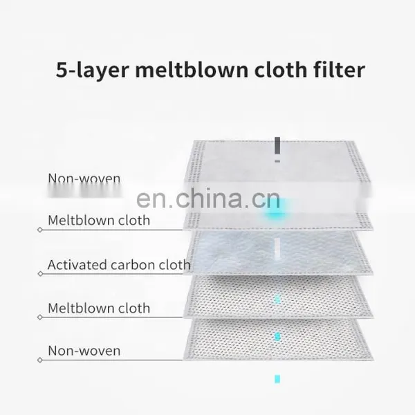 Filter for Face Cover Non Woven Meltblow PM2.5 Activated Carbon Anti Dust Cotton High Quality Replaceable 5 Layer NO Service photo-2