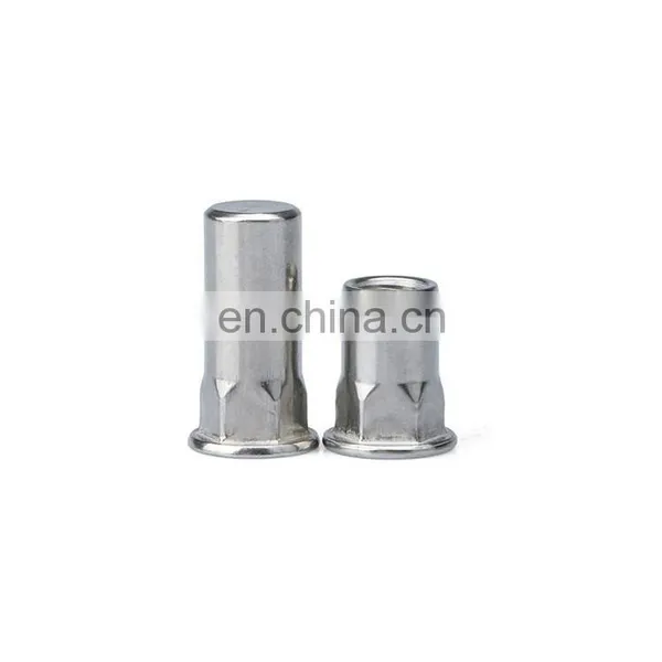 Factory Stock Metric Inch Size Open End Closed End Flat Countersunk Head Knurled Nut Rivet Nut m2 m4 m5 m6 m8 ss Nut photo-3