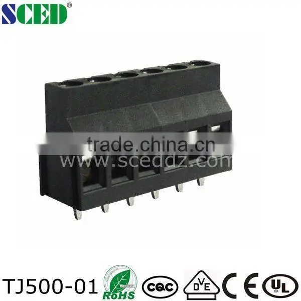 Pitch 5.0mm PCB Euro Screw Terminal Blocks With Raising Clamp photo-2