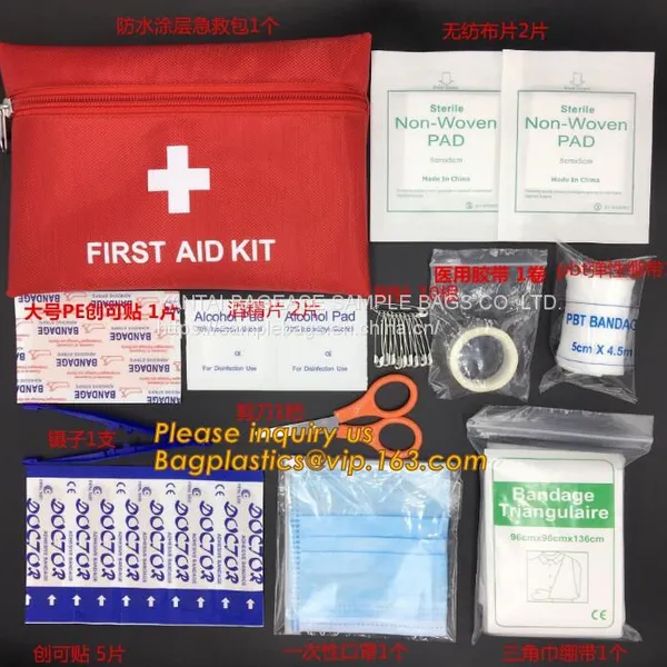Customized Logo First Aid Supplies / Kitchen Aid Bag / Small First Aid Kit, Medical First Aid Kit With Supplies Mini Hot photo-5