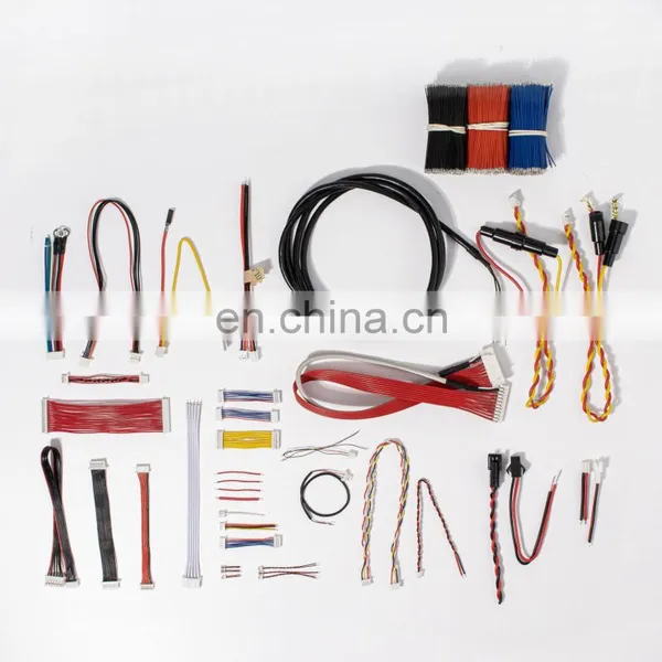 Custom Cable Assembly 2pin-10pin Xt60 Male Connector With 14awg End Tinned Double Glue Connector Harness Cable photo-2
