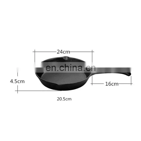 Cast Iron Pan Household Frying Uncoated Non-stick Cast Iron Steak Pancake Pan Gas Universal photo-2
