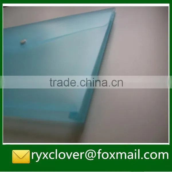Clear Eco-friendly PP Plastic Document Bag With Button photo-6