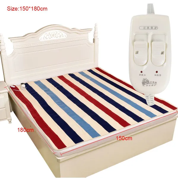 Rainbow 150*180cm Single Electric Blanket Pad Heating Bed Mat Winter Body Warmer Thermostat Under Blankets Heater 230V EU Plug photo-4