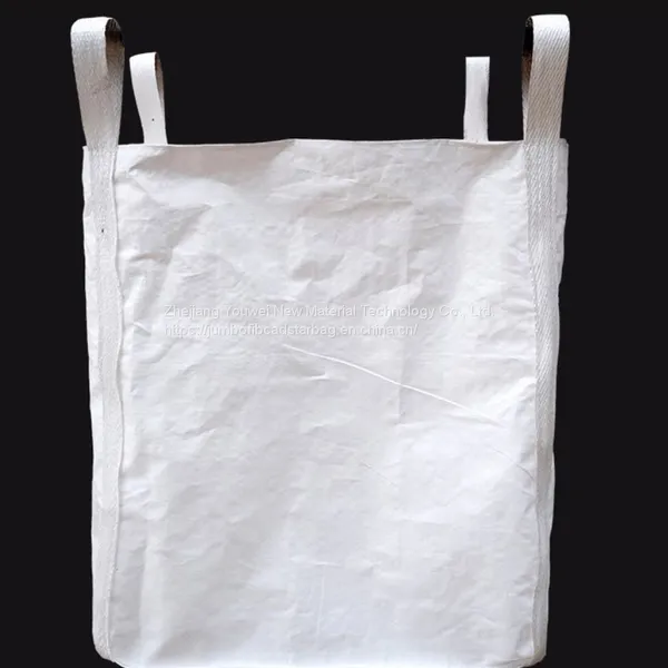 China Supplier 100% Virgin PP Bulk Bag White Color Cross Corner Loops photo-5
