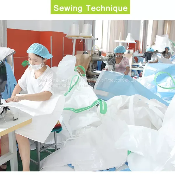 Industrial Plastic FIBC Jumbo Bags Woven Polypropylene Flexible Container photo-2