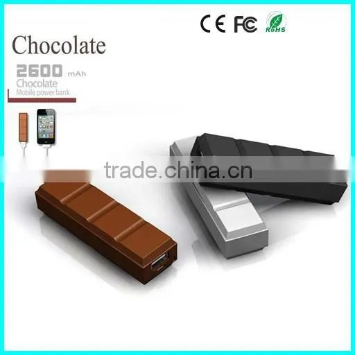 Chocolate Style 2600mAh Power Bank Micro Usb Battery Charger photo-2