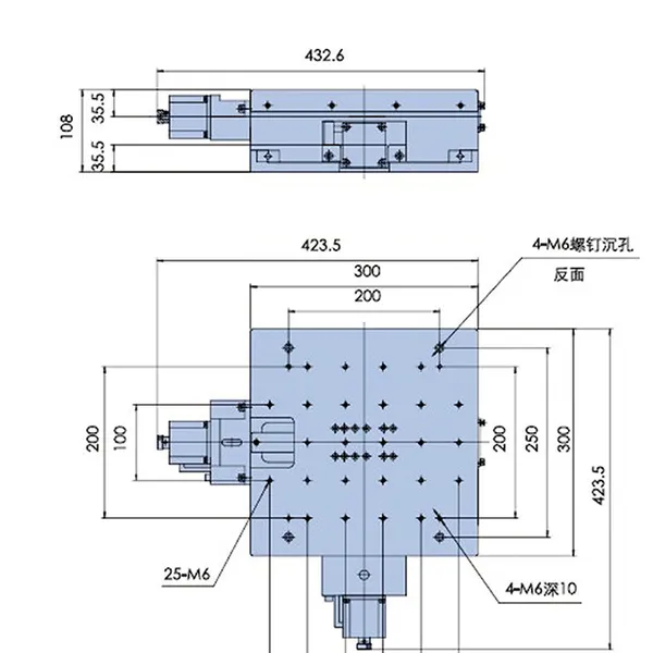 Chuanglai Optoelectronics Precision Electric Integrated Translation Stage XY Two Axis Displacement Stage Optical Experiment Two Dimensional Sliding Table photo-2