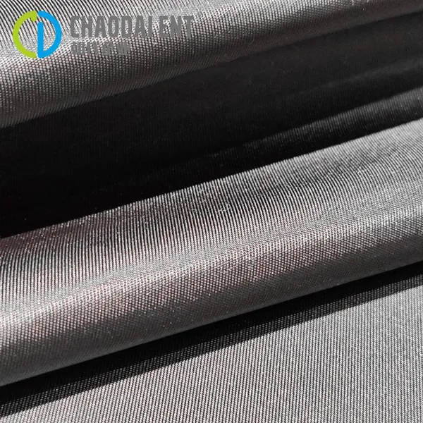 Twill GRS 70D*200D Woven PU Coated 120gsm 100% Recycled Nylon Fabric for Jackets Bags and Handbags photo-4