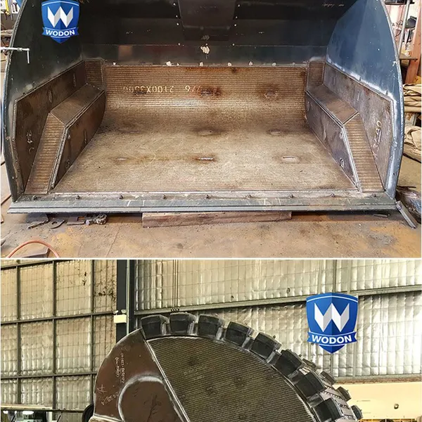 Wodon Hot-Rolled Steel Plate Wear-Resistant Bimetal Liner for Truck Chute Hopper ASTM Standard Custom Cutting Welding Services photo-4