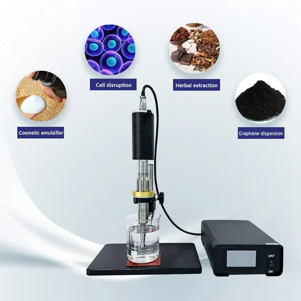 1500w Laboratory Grade Ultrasonic Homogenizer Perfume Processing Fan Cooling for Comestic Emulsification photo-3