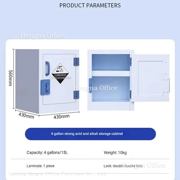 Polypropylene Acid Cabinet HN-PP400 — Fully Molded PP Body Outlasts Steel Cabinets in Wet Labs | 1-Yr Warranty photo-2