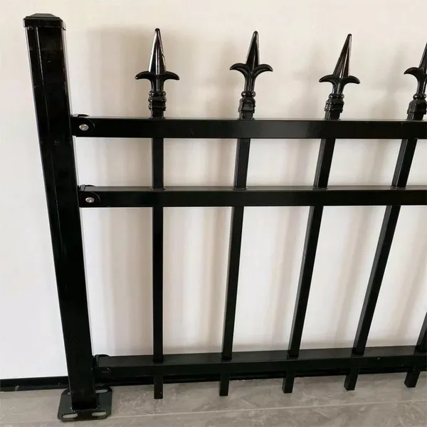 Custom Villa Entrance Gates With Matching Ornamental Fence - CAD Design Service Included photo-5