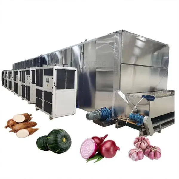 Automation Cassava Pumpkin Dryer Machine Pepper Cleaning Slicing Drying and Grinding Production Line