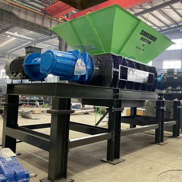 New Type Garbage Recycling Production Line Copper Wire Hard Disk Dual Axis Shredder EPC photo-4