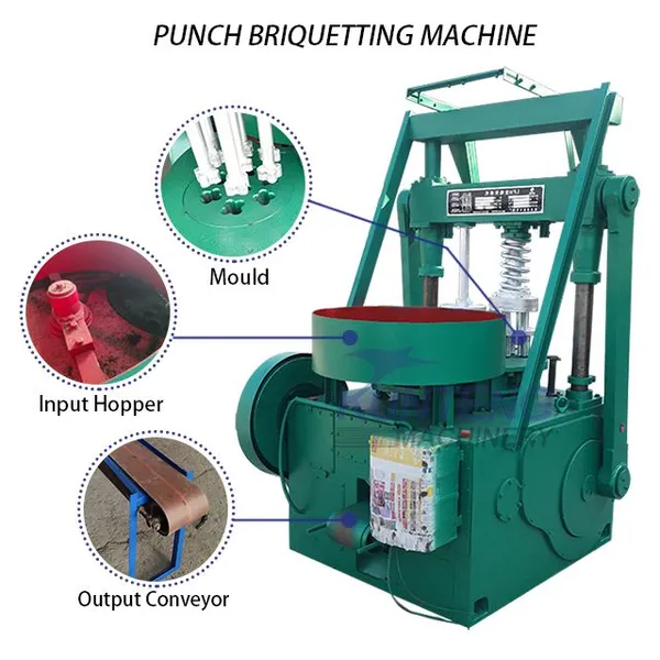 Machine to Make Briquette Brick With Hole Carbon Black Briquette Machine Coconut Shell Briquette Machine photo-3