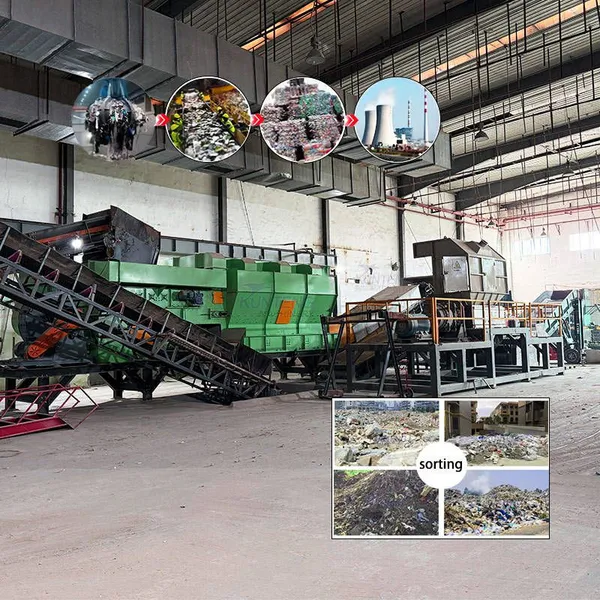 Urban Garbage Automatic Sorting Plant Line Municipal Solid Waste Msw Sorting Line EPC