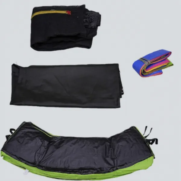 10ft Trampoline Enclosure, 32 Springs, 1.2mm Galvanized Steel Poles, 1.5mm UV-Coated Net, 50kg Load photo-4